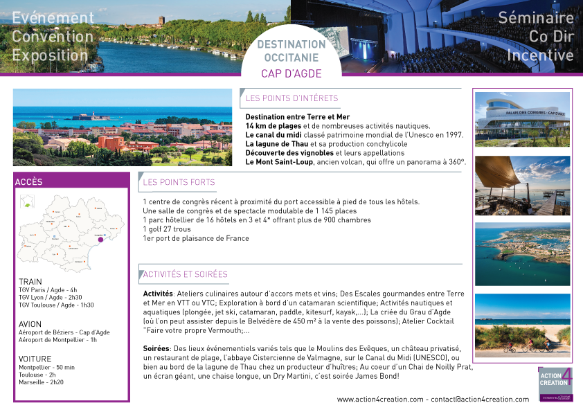 DOSSIER SPÉCIAL "DESTINATION OCCITANIE" - ACT VIII CAP D'AGDE