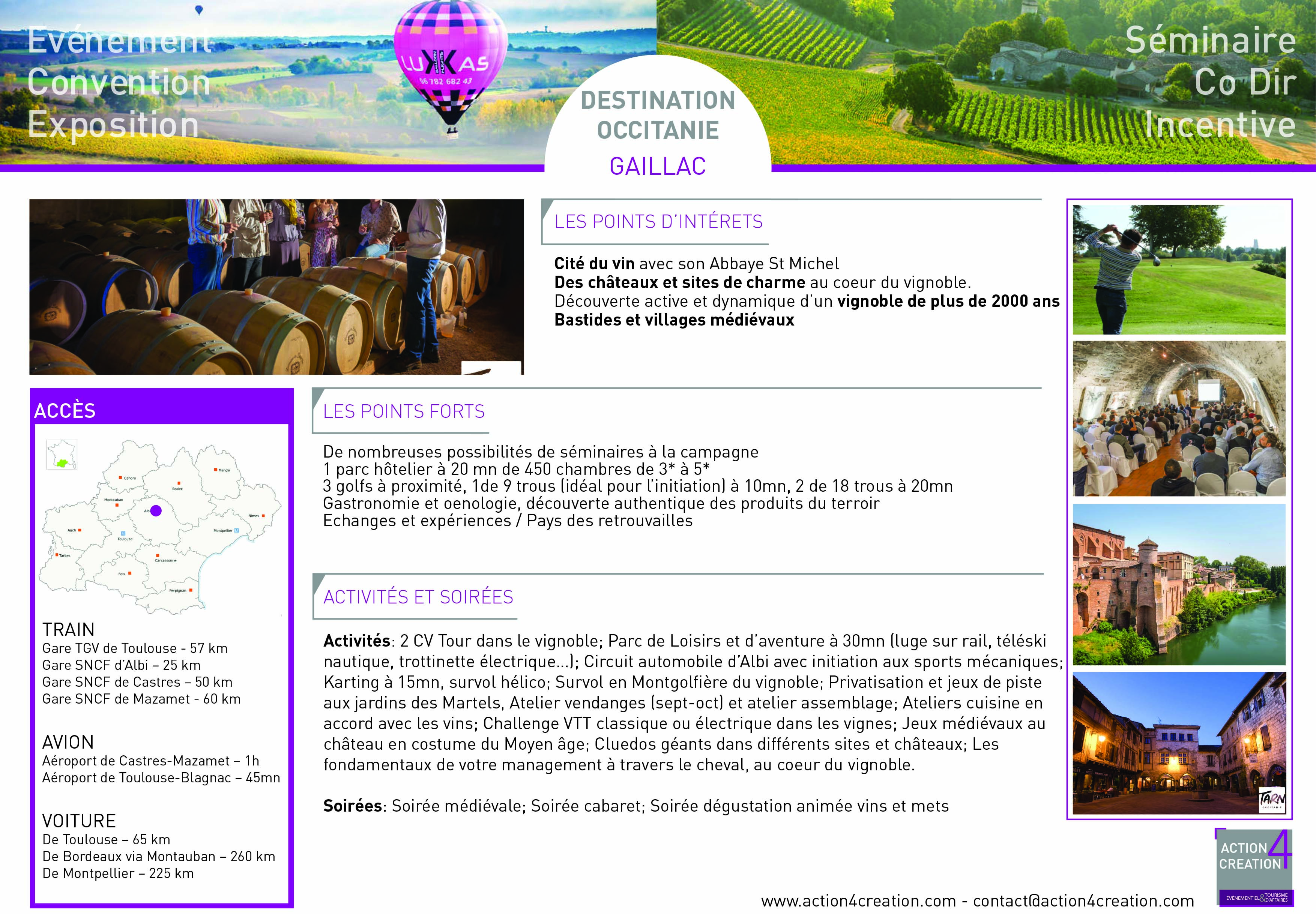 DOSSIER SPÉCIAL "DESTINATION OCCITANIE" - ACT VI GAILLAC