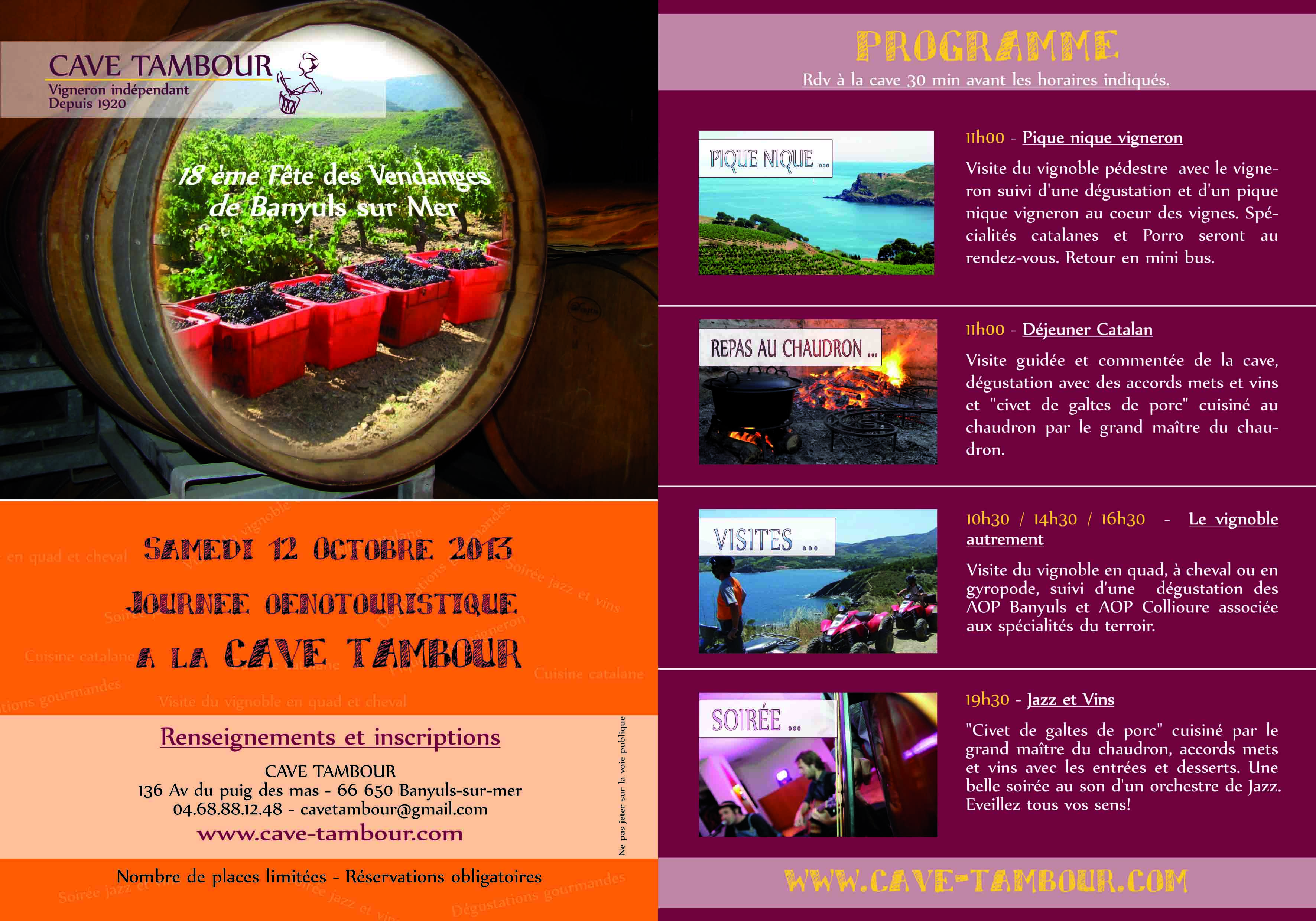 Fête des vendanges à la cave Tambour